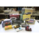 Box of vintage Diecast vehicles to include boxed Atlas Dinky