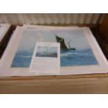 Folio containing Four John Chancellor Limited Edition Unframed Prints published by Triton