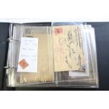 Folder of vintage postal ephemera