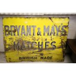 Bryants & May Matches enamel sign