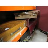 Four Early 20th century Maroon Cardboard Filing Boxes numbered 1.2. 3 and 7 together with Two