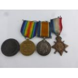WW1 Medal Trio to include the 1914-15 Star, Victory Medal and The British War Medal issued to SS-