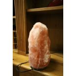 Nepalese Rock Salt Table Lamp