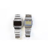 Two Gents Watches - Seiko Chronograph CD and Timex LCD