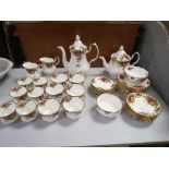 Royal Albert ' Old Country Roses ' Tea and Coffee Service comprising Tea Pot, Coffee Pot, Two Milk