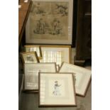 Sybil Olley Watercolour plus Collection of framed & glazed Prints and Watercolours