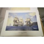 Two Geoff Hunt Signed Artist's Proof Limited Edition Signed with combined certificate ' Captain