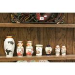Collection of vintage Oriental vases
