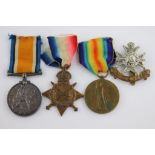 WW1 Medal Trio To Include Victory Medal, British War Medal and Mons Star issued to 20696 Pte / Sjt