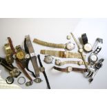 Collection of vintage wristwatches to include Precista, Accurist etc