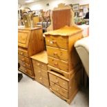 Two Pine Three Drawer Bedside Cabinets and similar Pine Two Drawer Bedside Cabinets