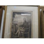 Early 19th century Black and White Engraving ' The Right Hon William Pitt ' from a drawing by H