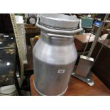 Aluminium Milk Churn marked 25l 1990