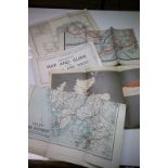 Four Vintage Folded Railway Maps - Great Western Railways South West of England, Britsh Railway