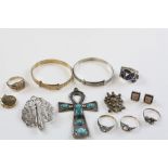 Selection of Silver, Gold & white metal jewellery