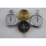 Two British Military Issue Stopwatches both displaying the broad arrow (pheon) dating to 1974 and