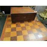 Good Quality Wooden Chess Board together with Victorian Mahogany Work Box