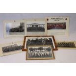 Collection of seven British Army & Royal Air Force group photo's