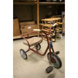 Vintage Avenger Child's Tricycle with Wooden Seat