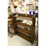 Mid 20th century Oak Open Back bookcase