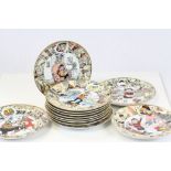 Group of twelve Danbury Mint Beano Collection plates