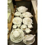 Collection of Aynsley dinnerware in Cottage Garden pattern to include; teapot, lidded soup tureen,