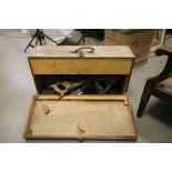 Vintage Wooden Tool Box fitted with Tools