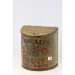 Early 20th century Counter Top Shop Display ' Pascalls Fruit ' Bon-Bon Tin