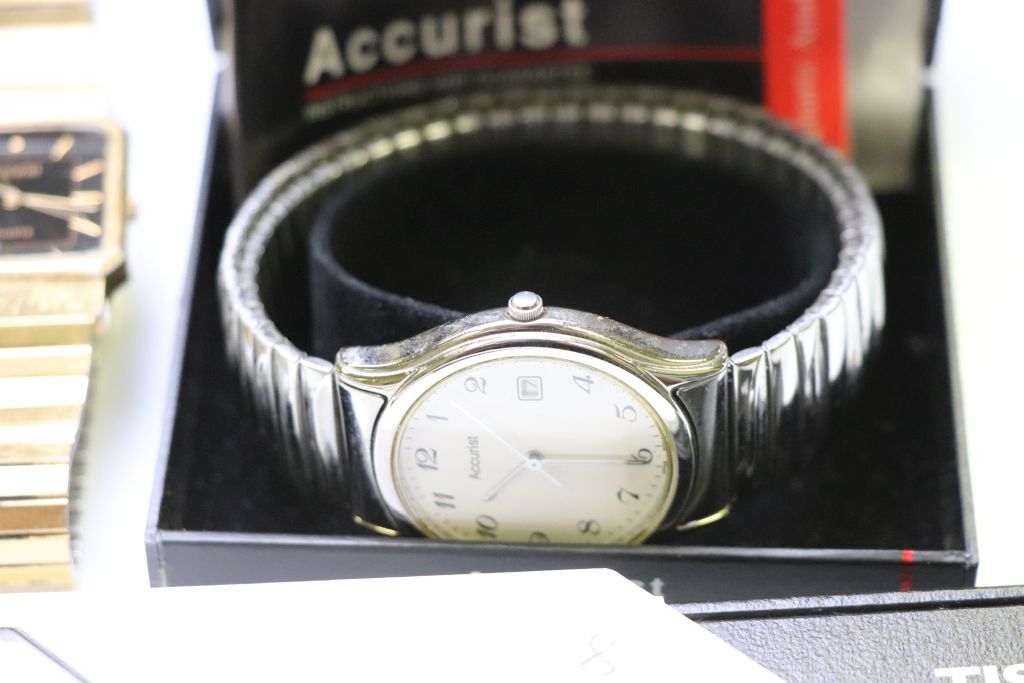 Vintage wristwatches to include boxed ladies Tissot wristwatch, boxed Gents Accurist wristwatch, - Image 2 of 5