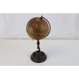 Vintage ' Geographia ' 6 inch Terrestrial Globe with Wooden Stand