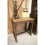 Vintage Oak Factory Style Work Table