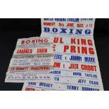 Boxing - Promotional posters x2, Winter Gardens Pavilion, Weston-Super-Mare 9 Jun 1952 & Victoria
