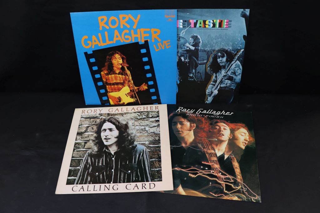 Vinyl - Rory Gallagher & Taste - Collection of 4 LP's to include Photo, Finish, Calling Card (