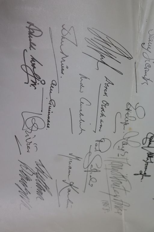 Folder with group of Signatures from the Royal General Theatrical Fund 1968 to include; Alec - Image 3 of 4