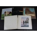 Vinyl - Pink Floyd - 5 LP's to include Meddle, Atom Heart Mother, Wish You Were Here, Dark Side Of