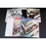 Vinyl - Seven The Beatles LPs mainly later reissues to include Please Please Me, With The Beatles,