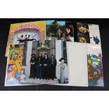 Vinyl - The Beatles - A collection of ten LP's to include Rubber Soul, Help, The White Album (side