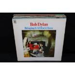 Vinyl - Bob Dylan and The Band - A collection of 13 LP's to include Bringing It All Back Home, Blood