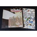 Vinyl - Led Zeppelin two LP's to include II (1st press plum/red label, Lemon Song credit) sleeve