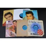Vinyl - Six early Elvis recordings to include Too Much HMV POP330, Lawdy Miss Clawdy HMV POP 408