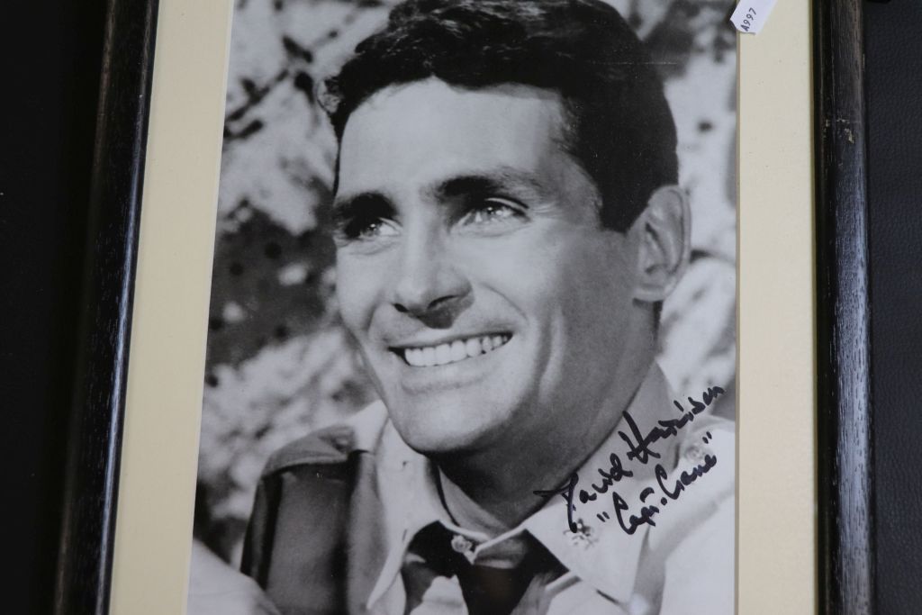 Film Autographs - Collection of 7 framed & glazed James Bond 007 signed photos to include Mollie - Image 4 of 8