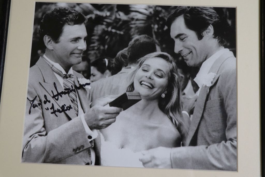 Film Autographs - Collection of 7 framed & glazed James Bond 007 signed photos to include Mollie - Image 7 of 8