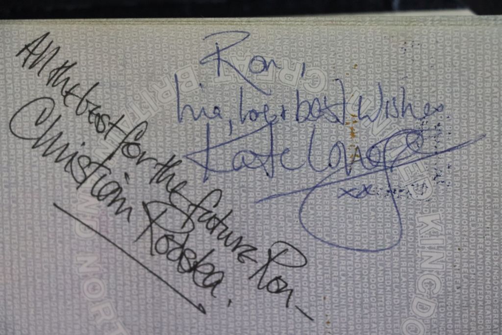 TV & Film Autographs - Passport containing a collection of autographs that feature Hugh Grant, Liz - Image 8 of 12