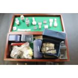 Quantity of Vintage Gents Seiko watches and watch parts, mostly digital, watch boxes etc in wooden