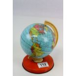 Vintage Tin Plate Globe