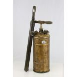 Two vintage sprayers to include a Copper hand held version and upright model by Mysto, both with