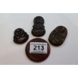 Four jade amulets