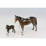 Beswick models of a Horse and a Foal