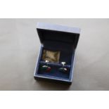 Boxed set of Charles Tyrwhitt London enamel cuff links
