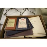 Box of Various Vintage Folded Ordnance Survey Maps including Contoured Road Maps, 1920's edition